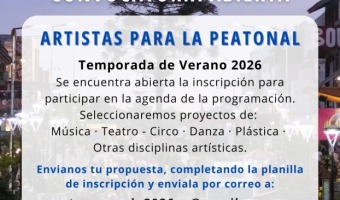 TEMPORADA 2026: SE ABRE LA CONVOCATORIA PARA ARTISTAS CALLEJEROS